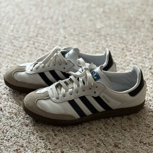 Adidas Samba Classic White and Black Sneakers